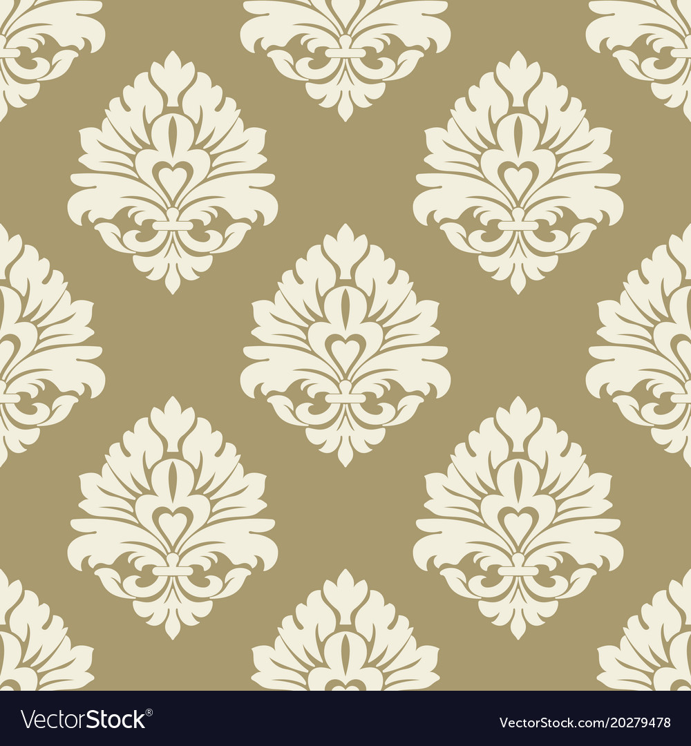 Damask seamless pattern background