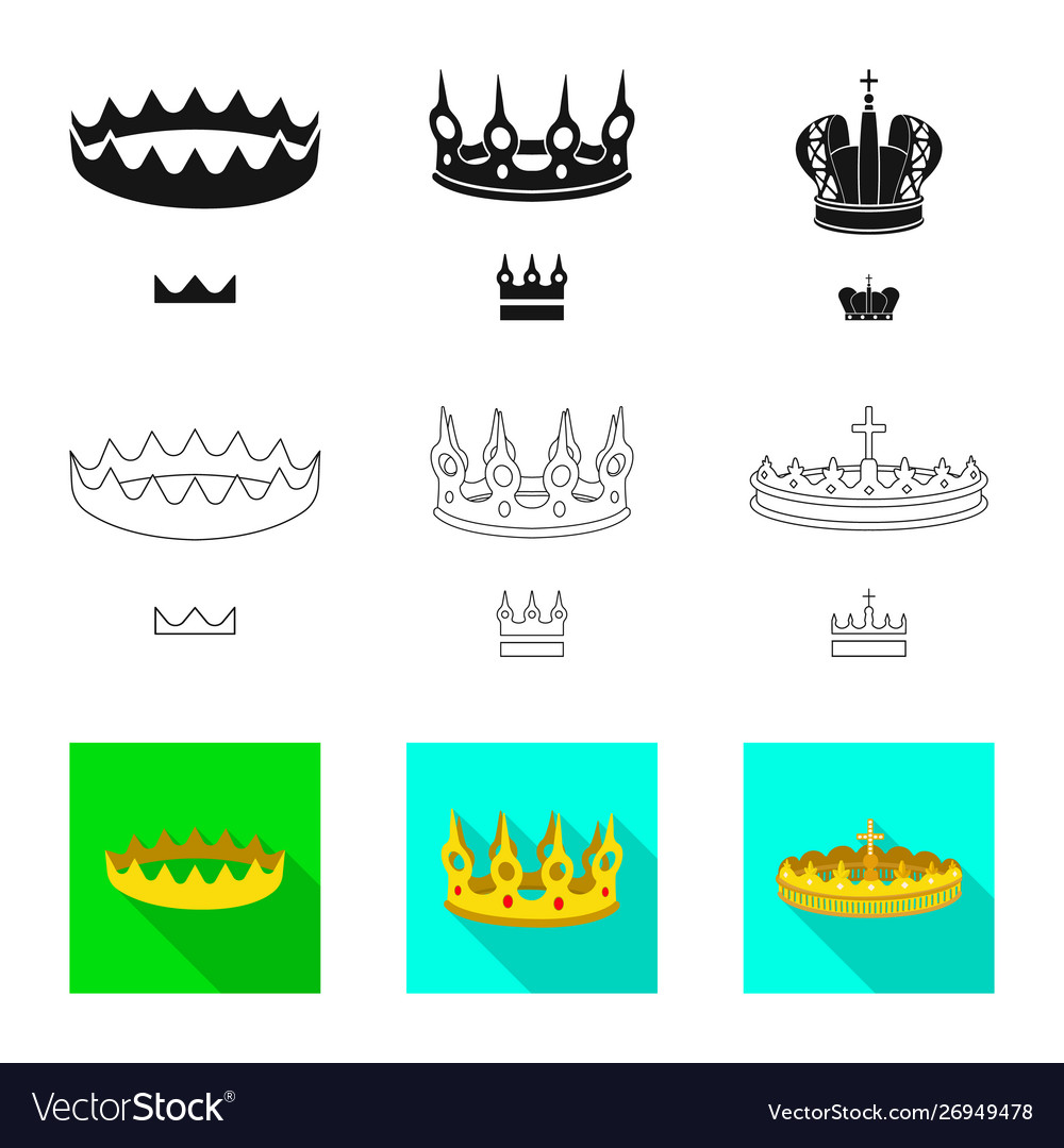 Isolated object medieval and nobility icon set