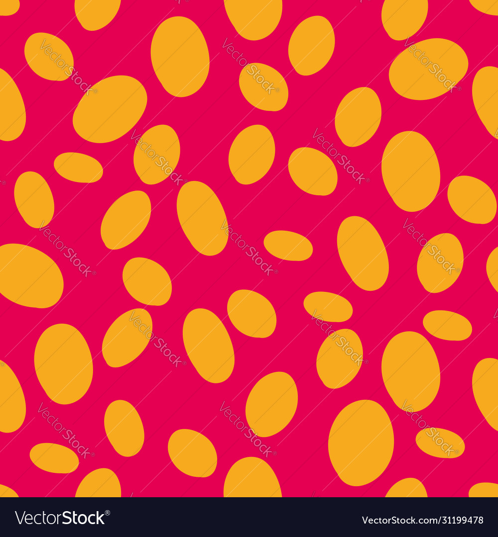 Orange ovaal on fuchsia background repeat pattern