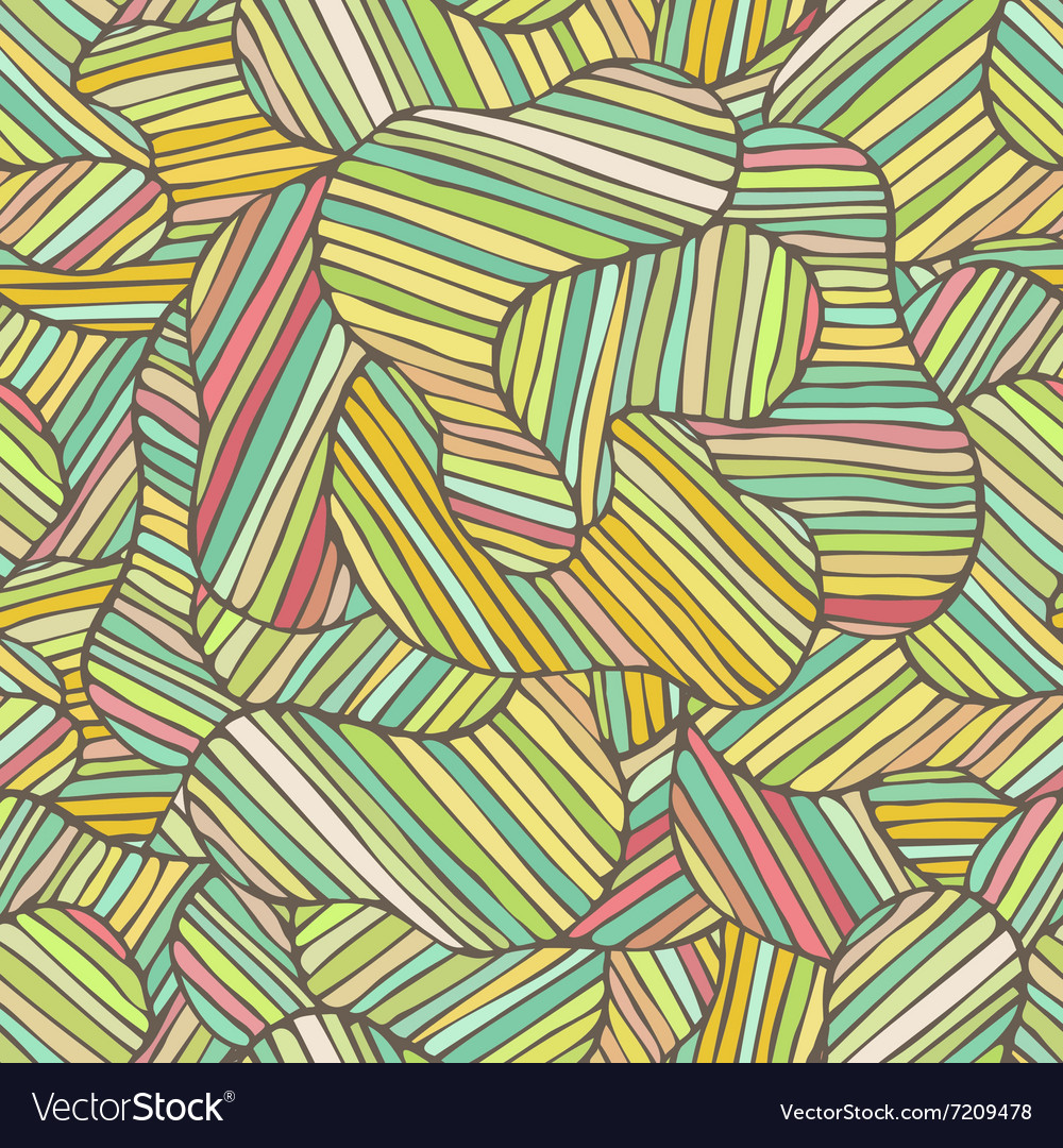 Seamless color hand-drawn pattern abstract
