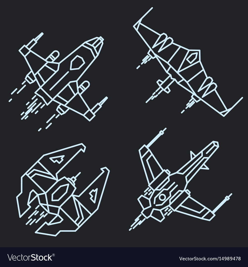 Космический корабль рисунок вектор