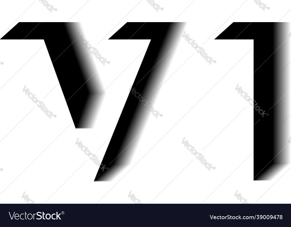 Vi monogram shadow shape style