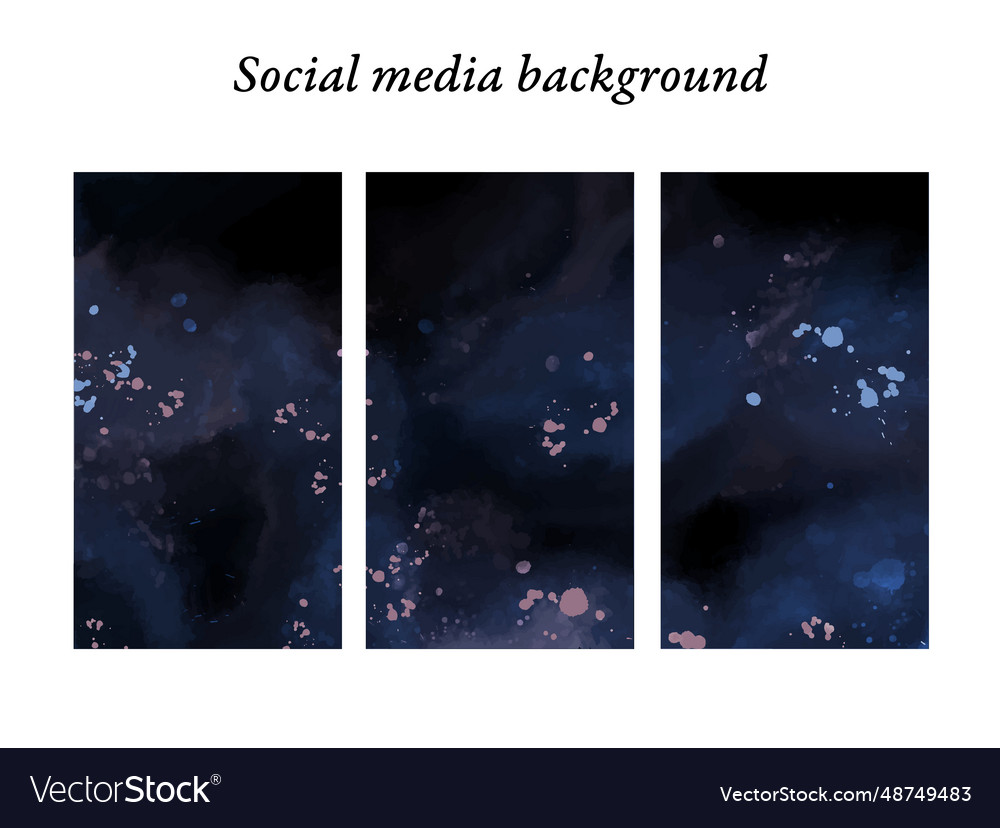 Abstract social media story design templates sky