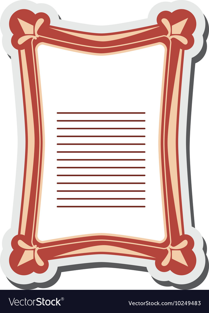 Angular vintage frame icon
