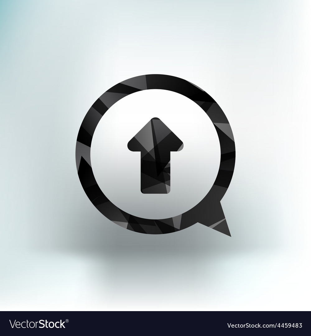 Arrow up icon isolated move symbol element