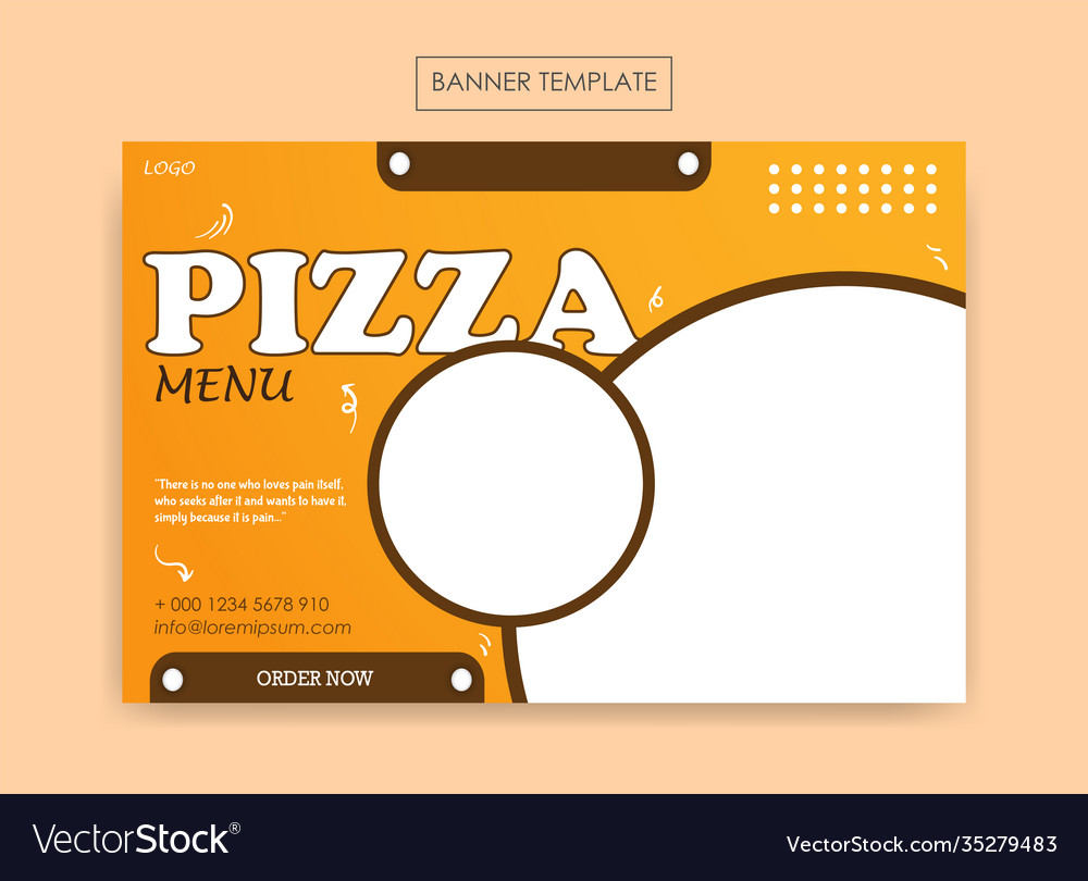 Banner template for business food