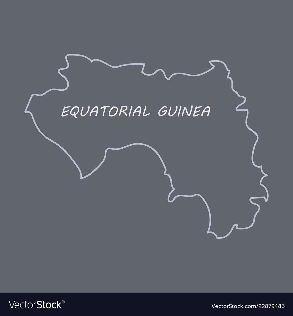 Equatorial guinea map and flag in white background