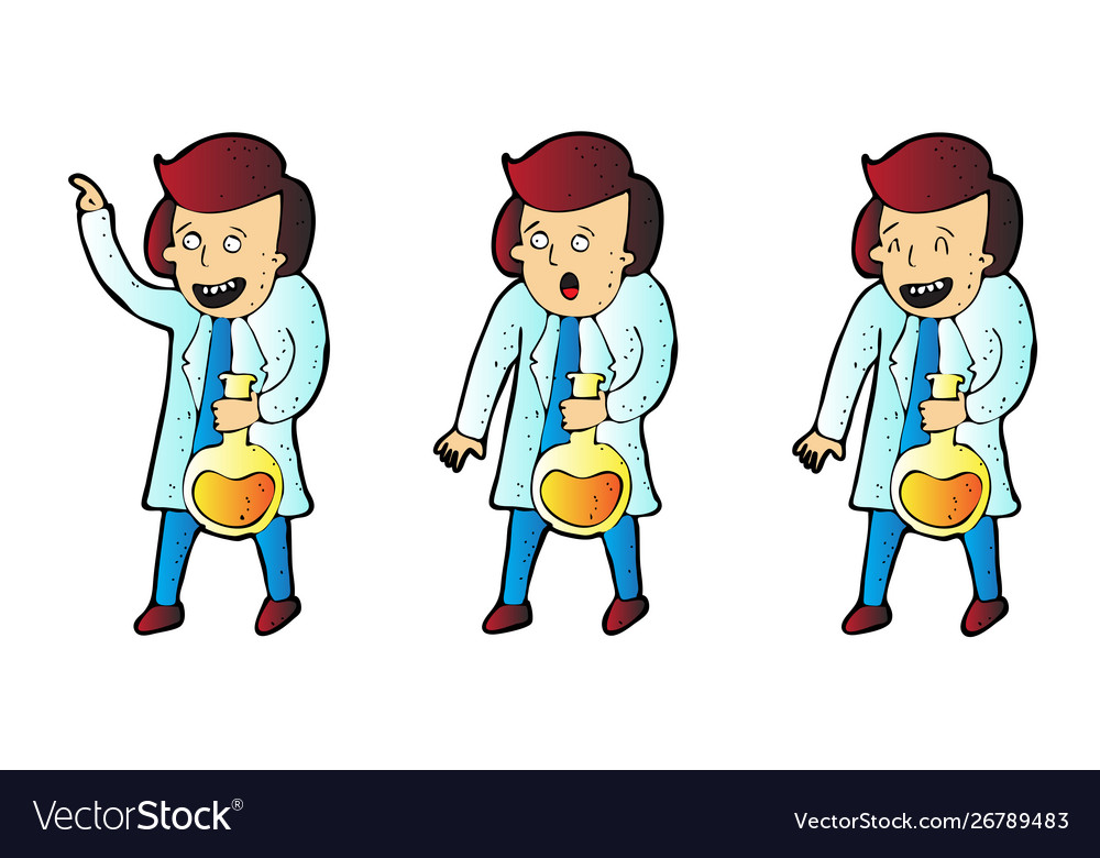 Explainer chemist character design