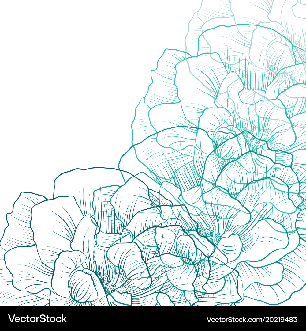 Floral composition Royalty Free Vector Image - VectorStock