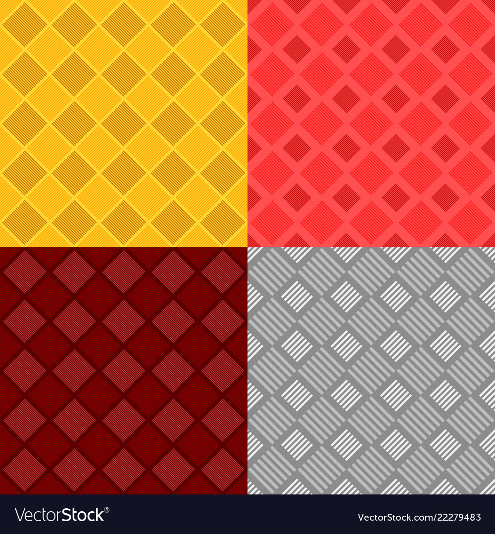 Geometrical square pattern background set