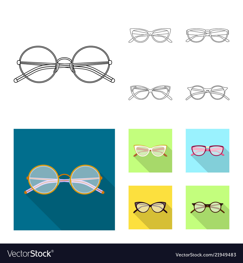 Isolated object of glasses and frame icon