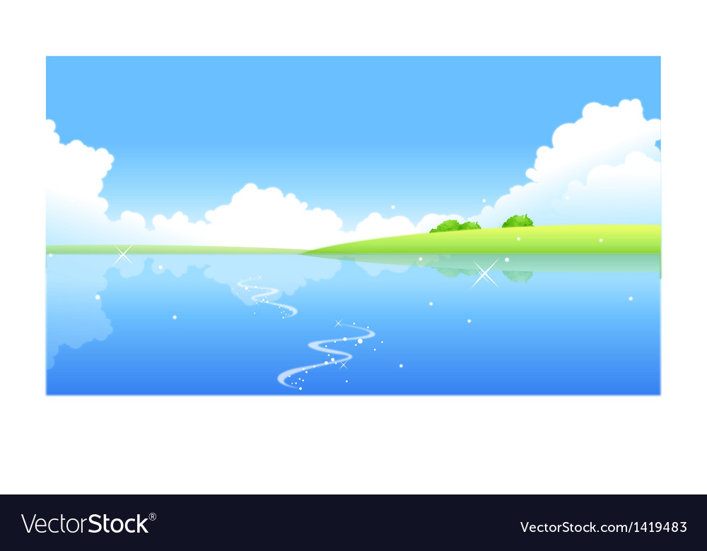 Lake Royalty Free Vector Image - VectorStock