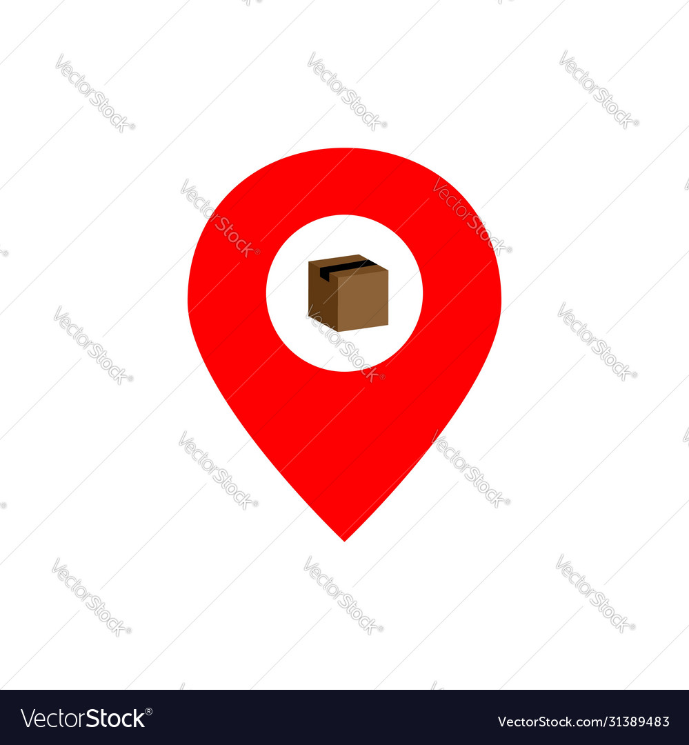 Map pointer cardboard design template