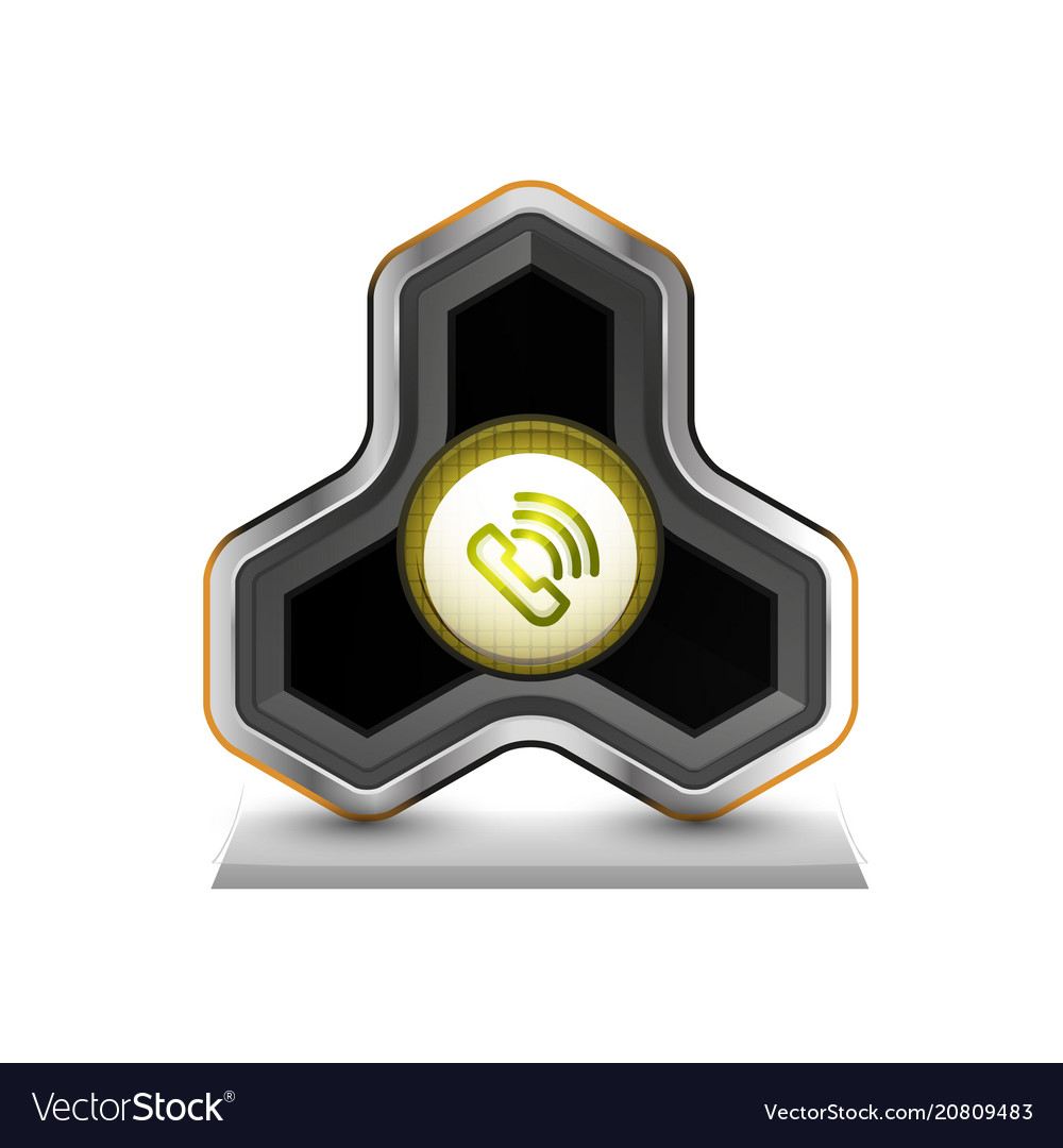 Old fashioned phone button call center support vector image Old fashioned phone button call center support