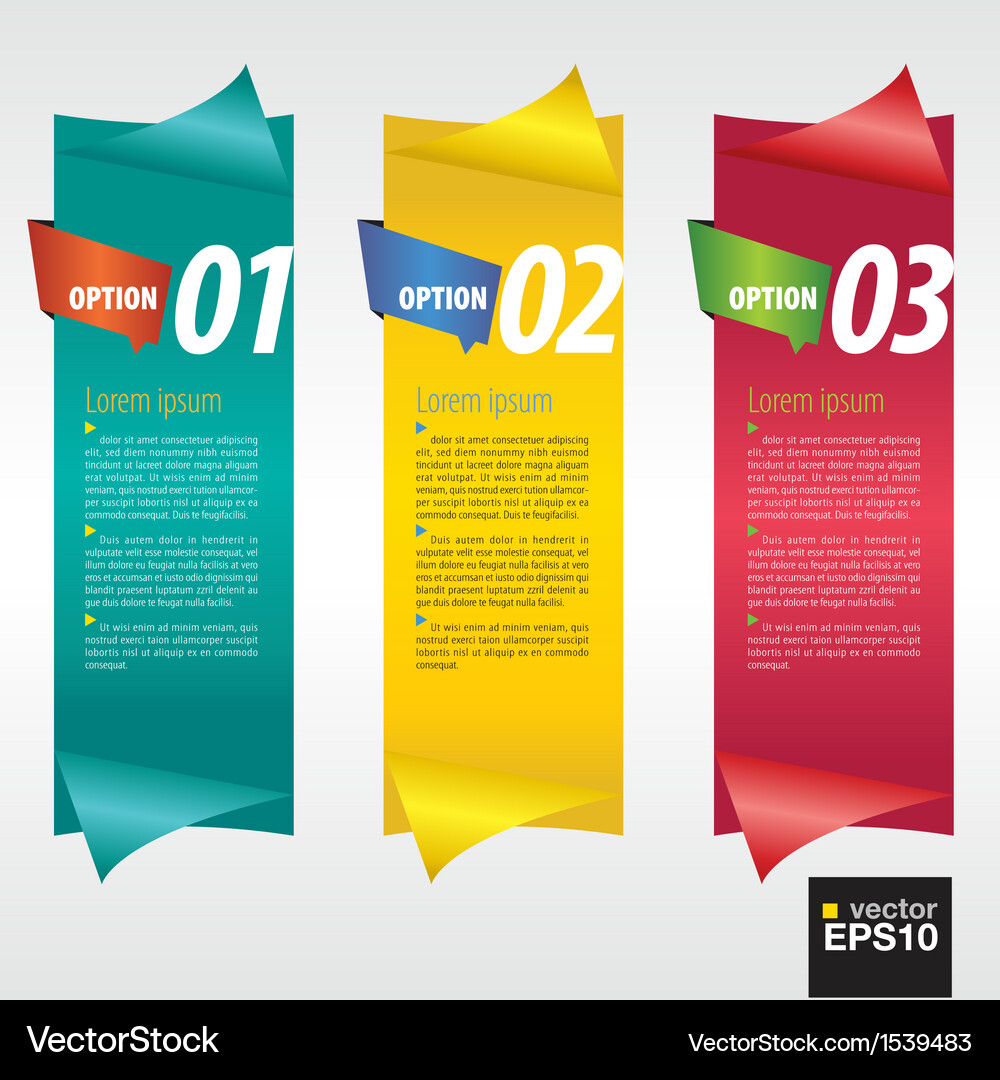 Vertical Banner With Number Eps10 Royalty Free Vector Image