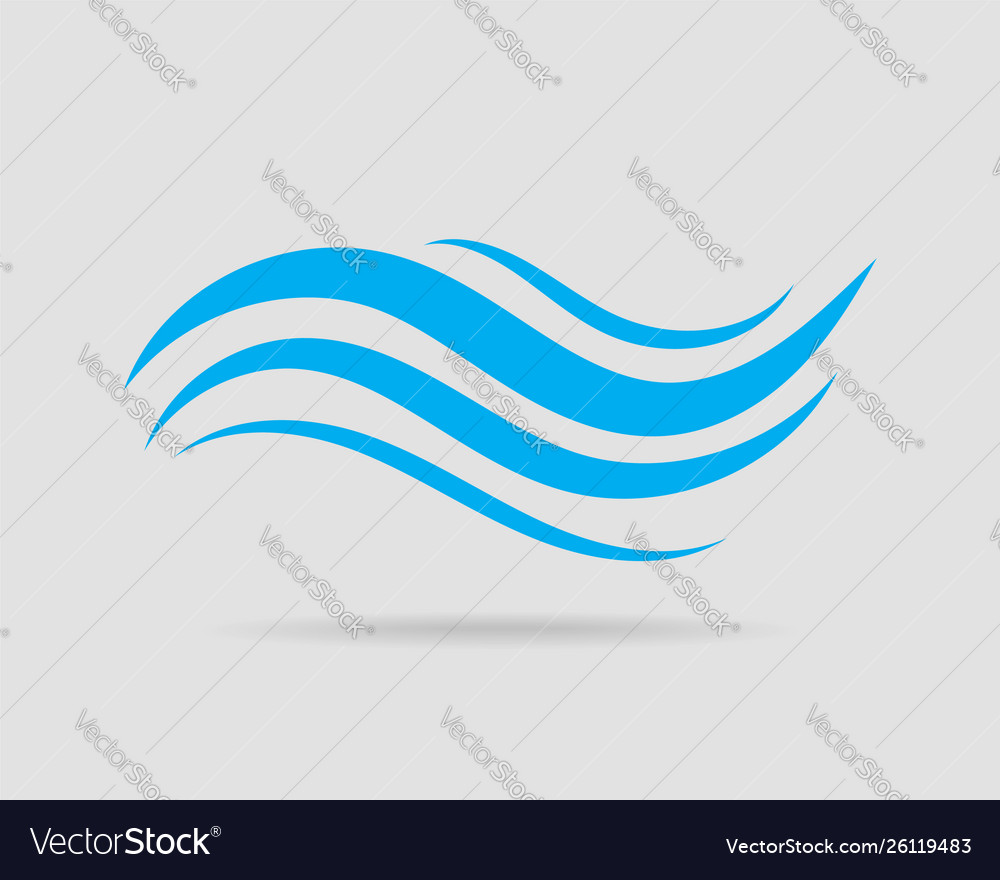 Waves design water wave icon wavy lines isolated