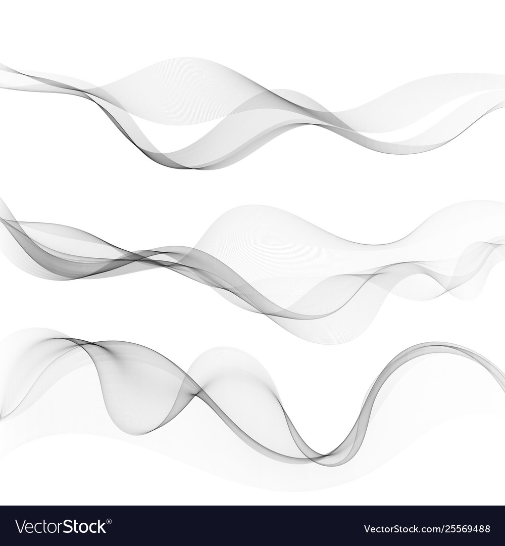 Abstract Grey Waves Lines