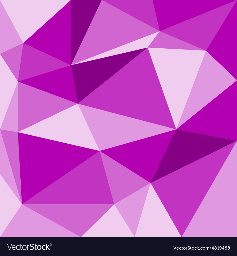 Abstract violet with polygonal pattern on the wall