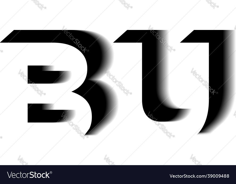 Bu monogram shadow shape style