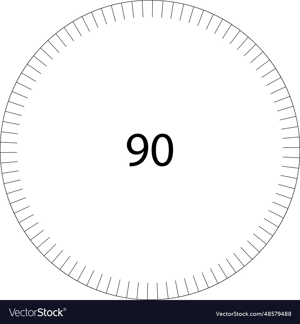 Circle dial scale division round template