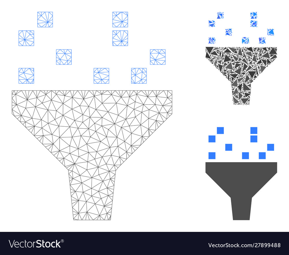 Data filter mesh carcass model and triangle