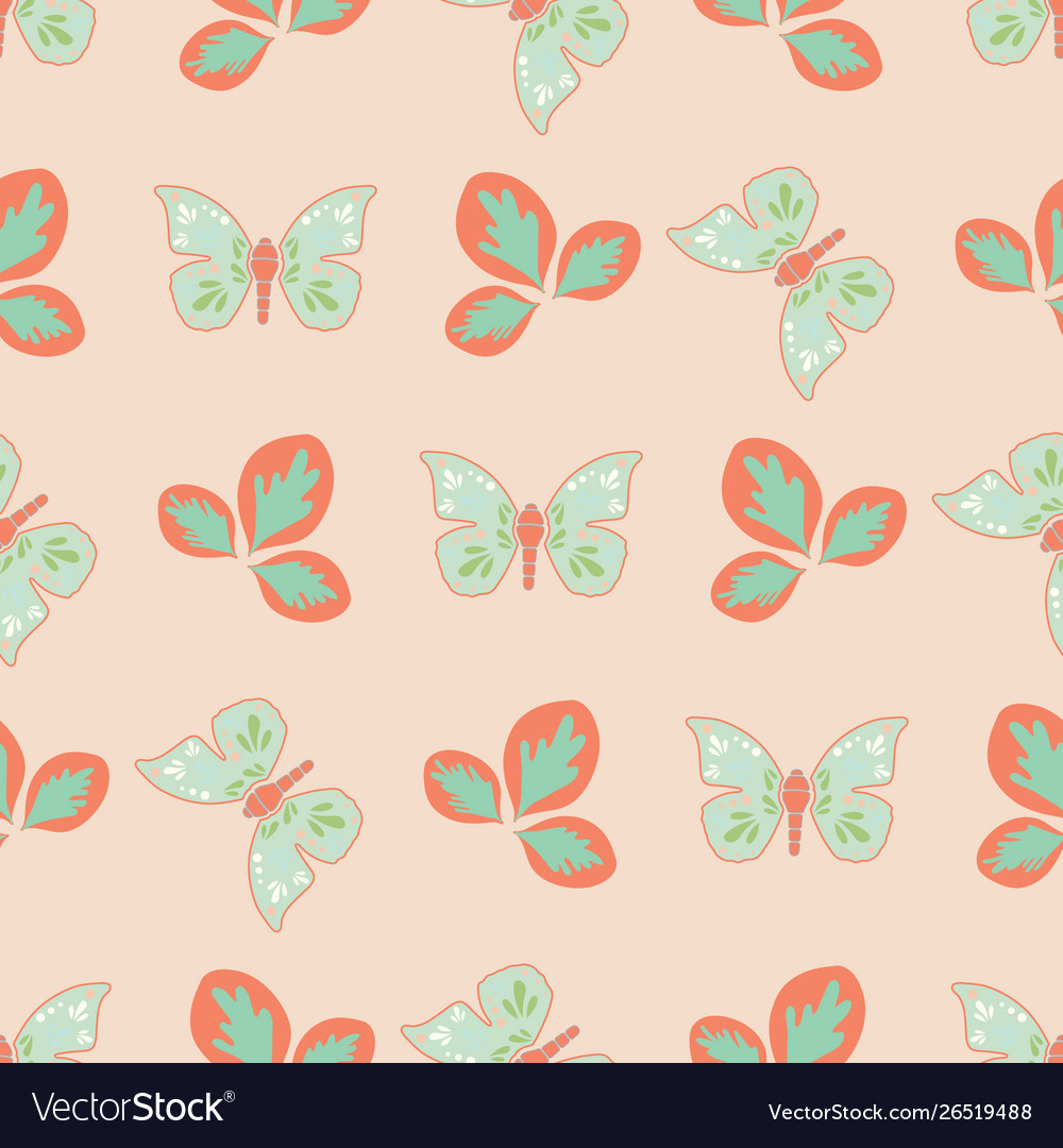 Repeat seamless pattern with leaves
