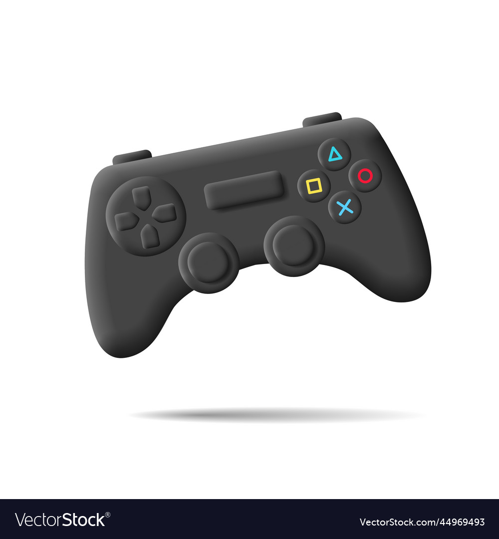 3d detailed of gamepad joystick vector image 3d detailed of gamepad joystick