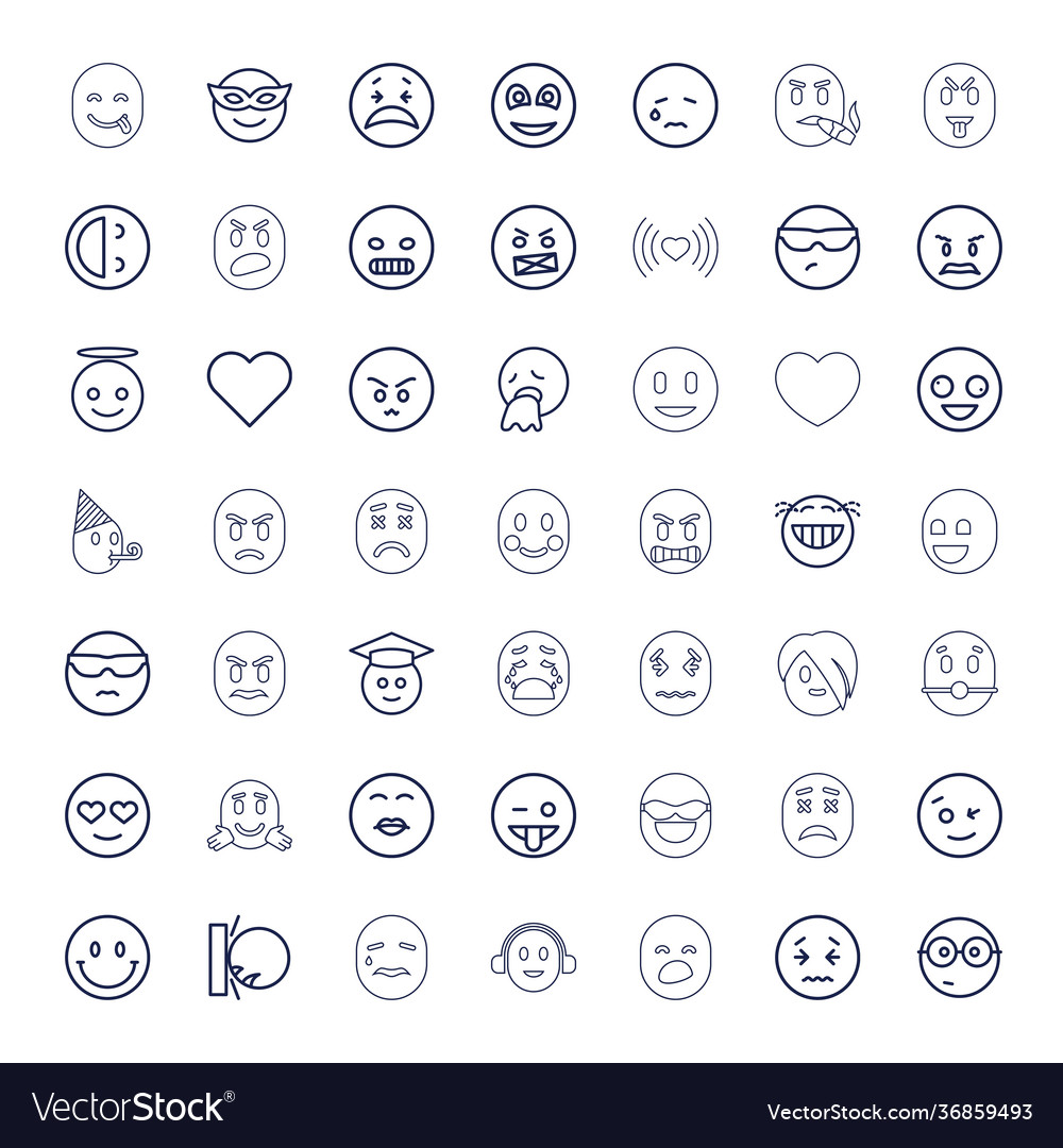 49 emotion icons