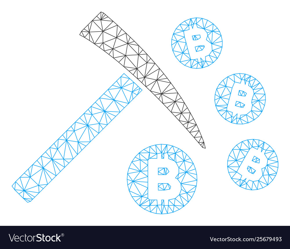 Bitcoin mining hammer mesh carcass model