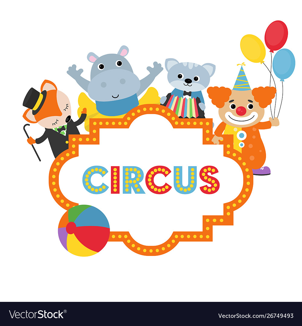 Carnival circus banner Royalty Free Vector Image