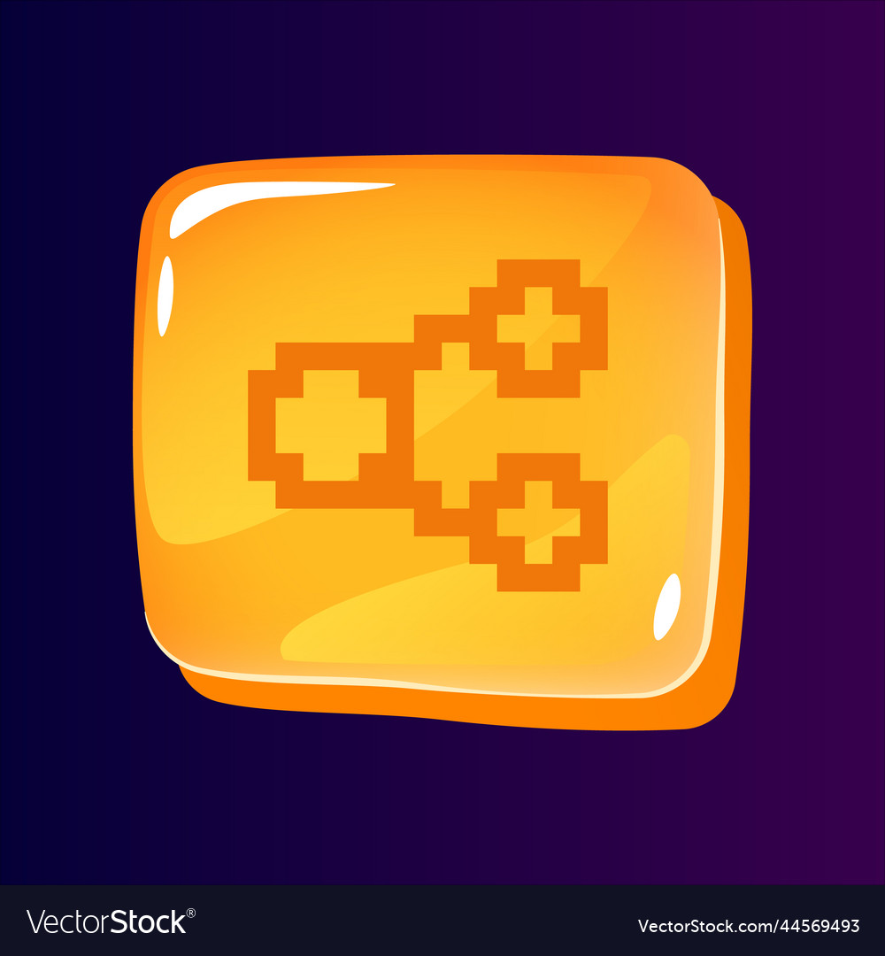Content sharing glossy ui button with pixelated vector image Content sharing glossy ui button with pixelated