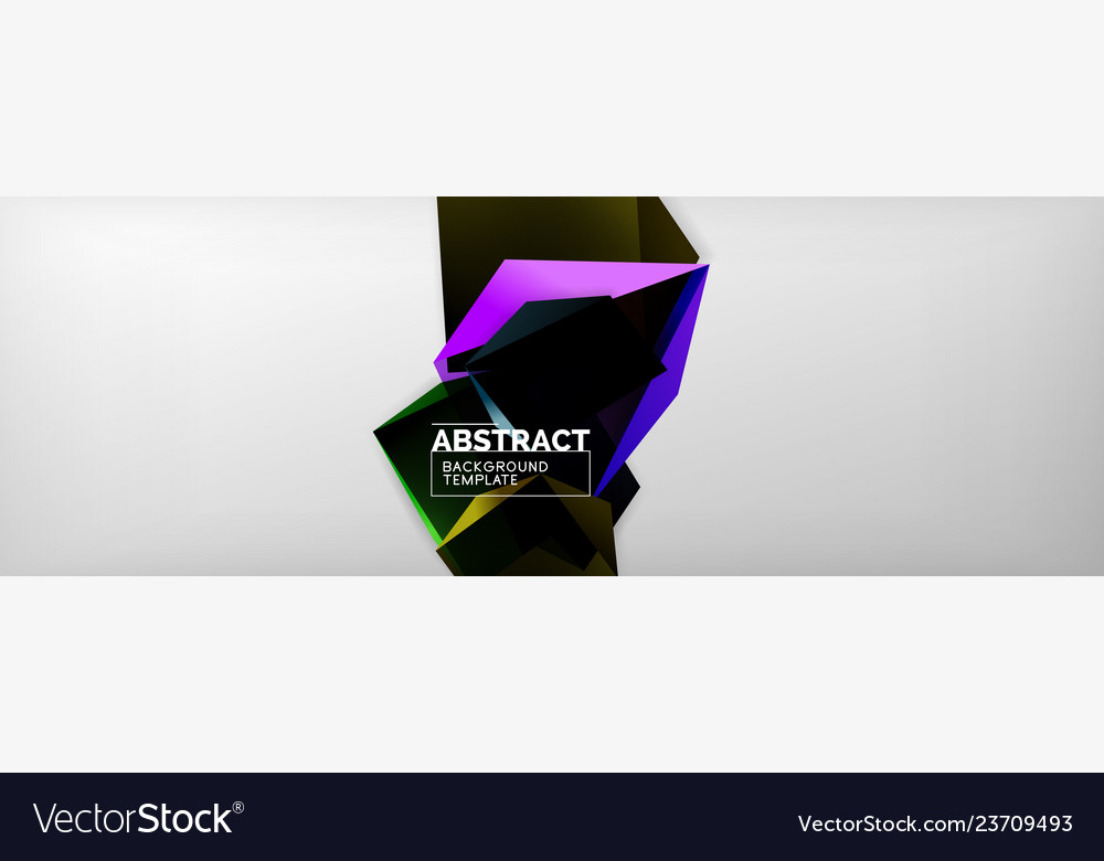 Dark 3d triangular low poly shapes abstract