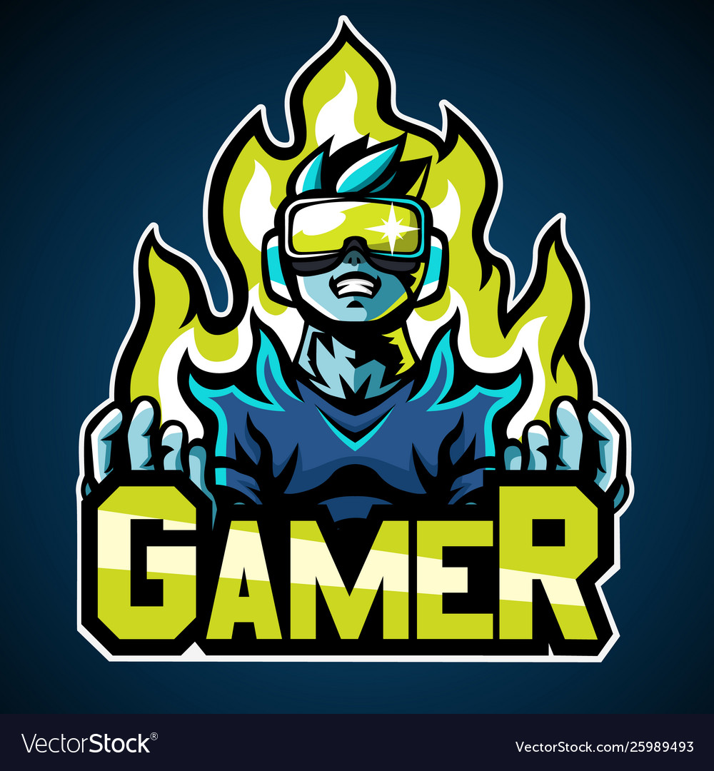 Premium Vector, Gamer mascot logo, gaming badge