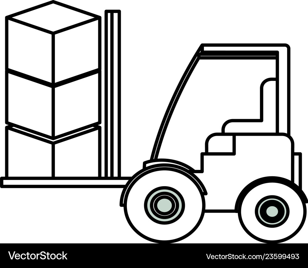 Lift truck icon Royalty Free Vector Image VectorStock