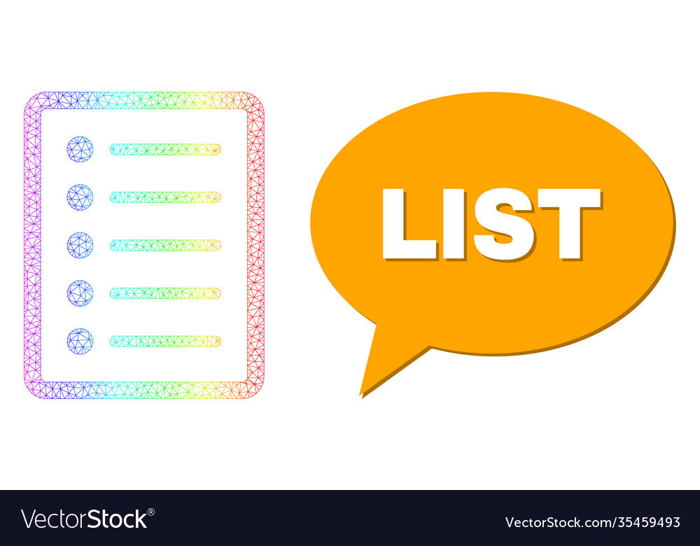 Rainbow network gradient list page icon