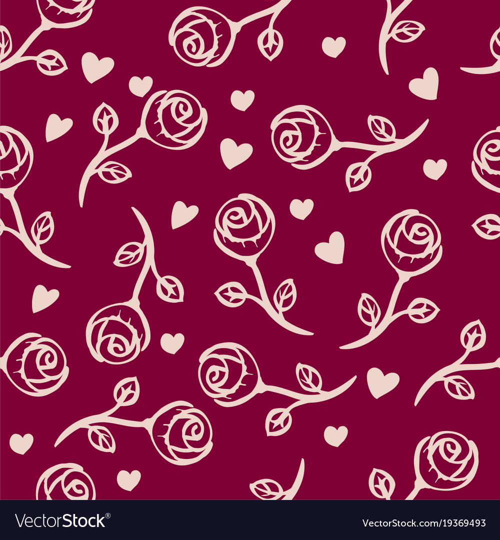 Romantic Heart Pattern Background