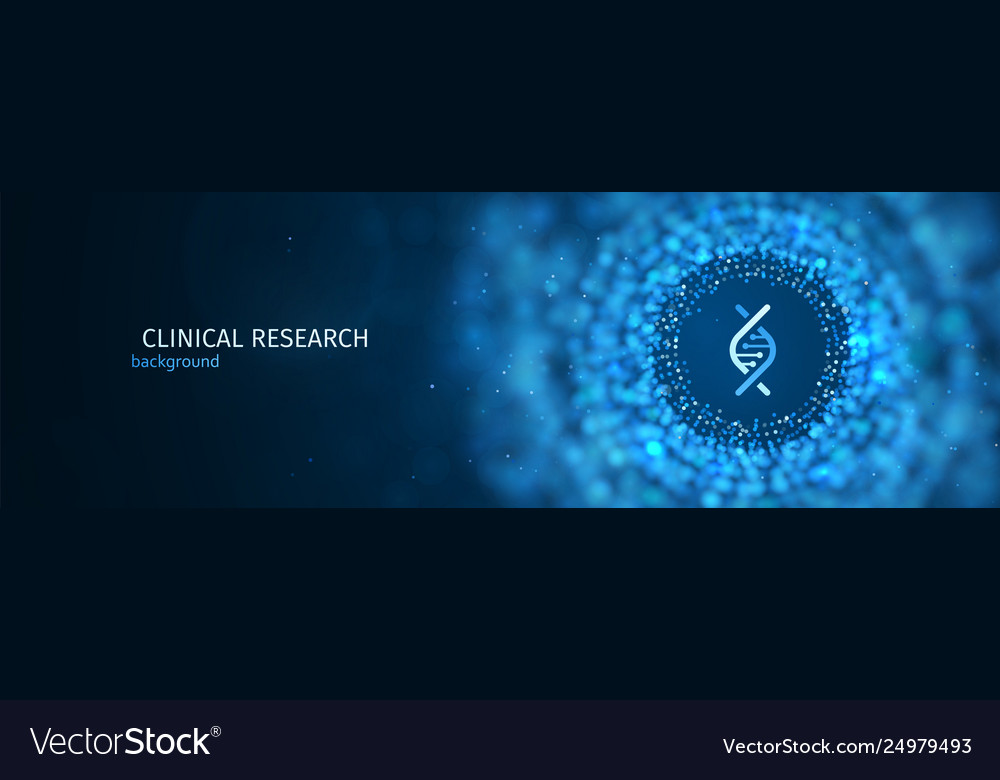 Scientific or medical research blue vector image Scientific or medical research blue
