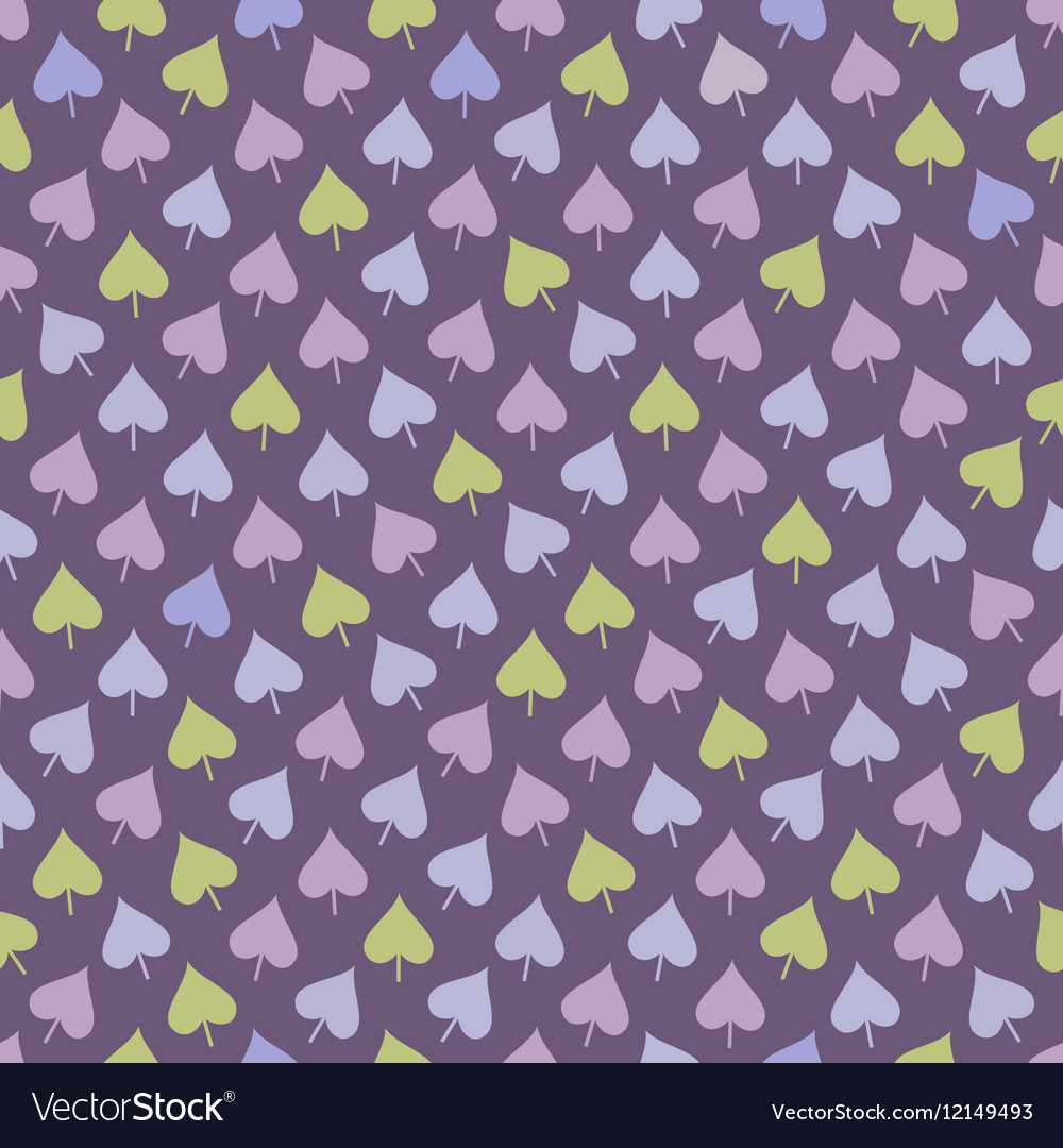 Seamless pattern with multicolored leaves