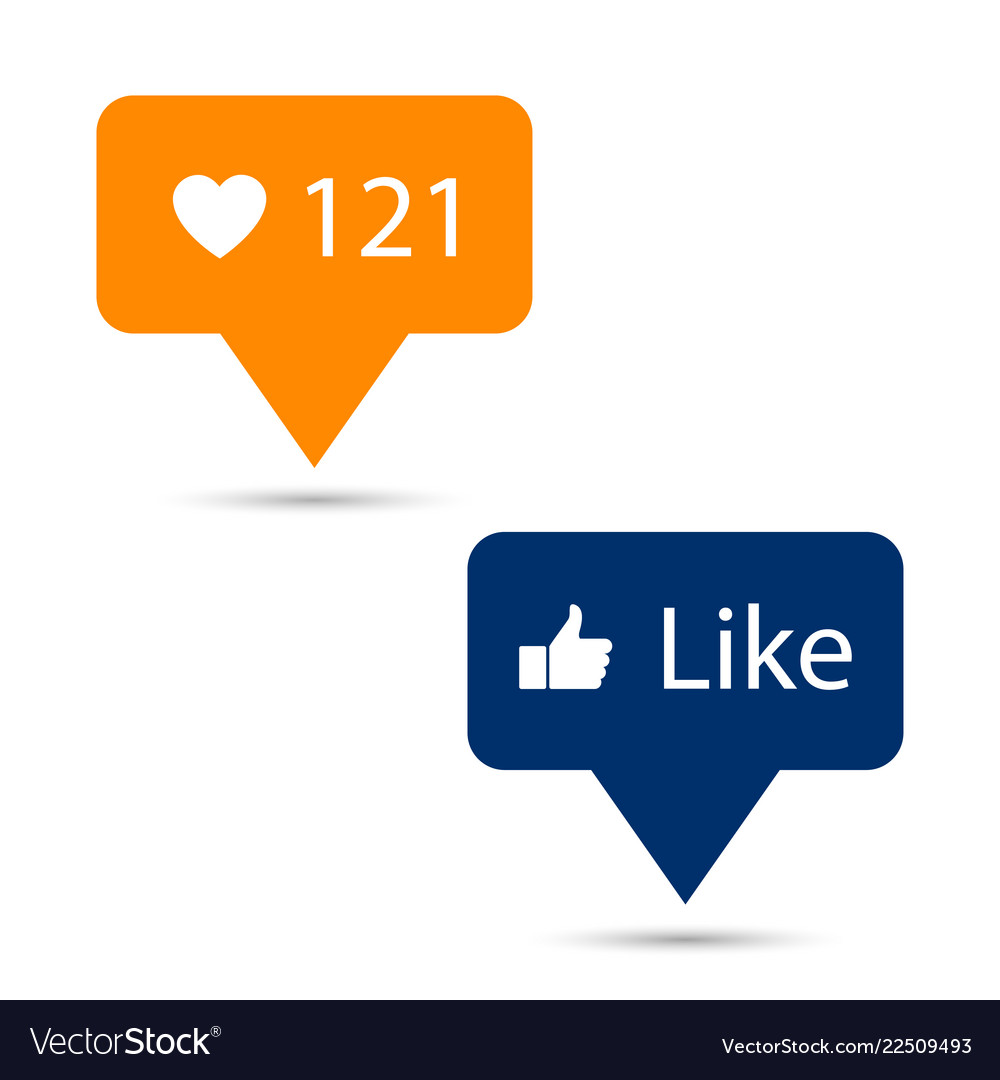 Speech bubbles set like icon counter vector image Speech bubbles set like icon counter