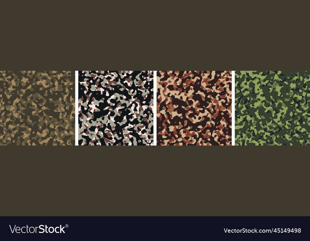4 camouflage background set pattern design