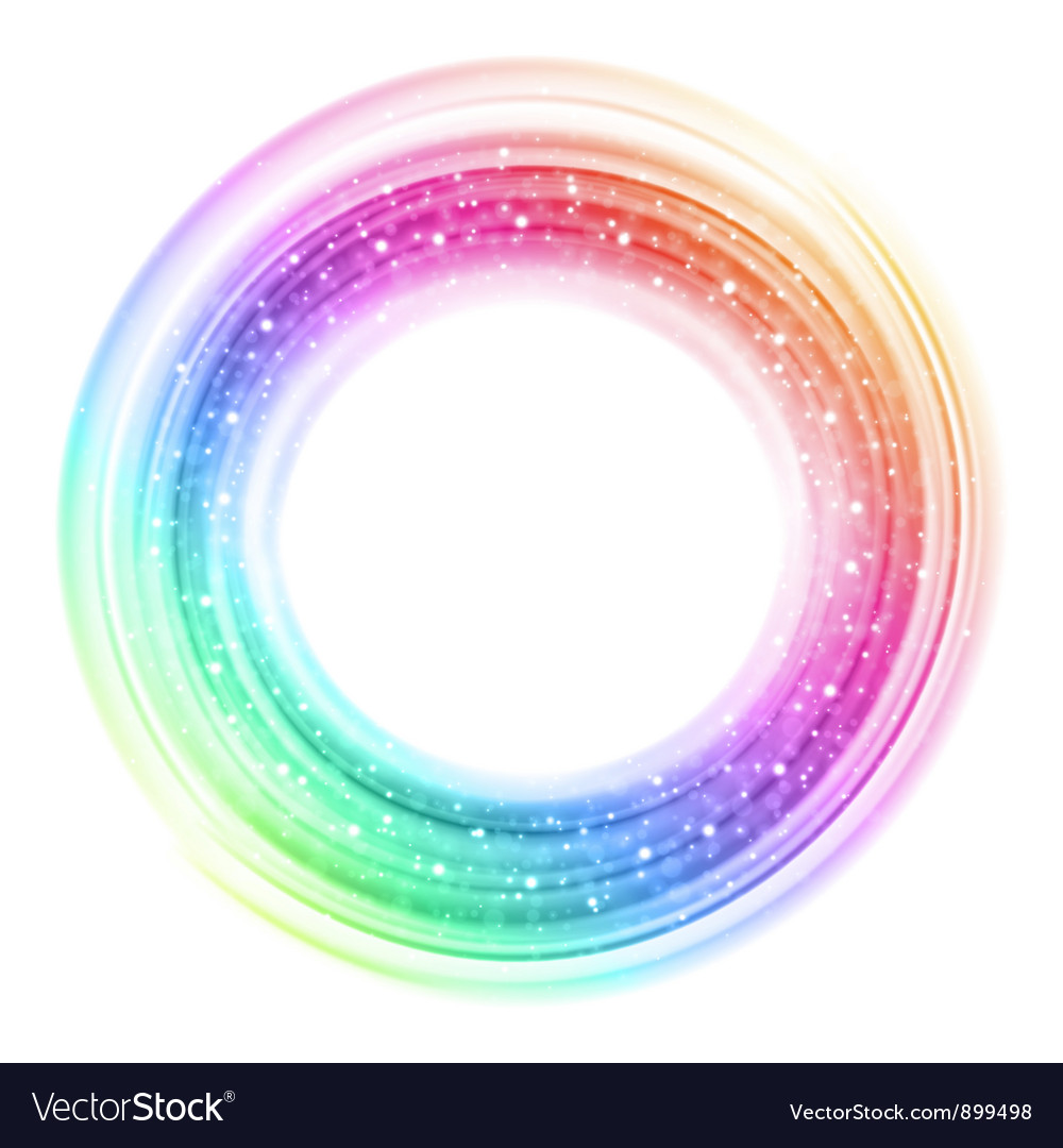 Abstract colorful smooth light circle background Vector Image