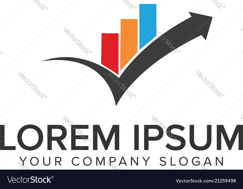 Check Mark Chart Logo - Statistic Icon
