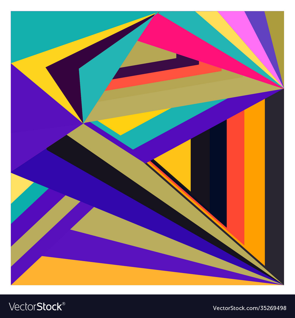 Colorful geometric and curve background pattern