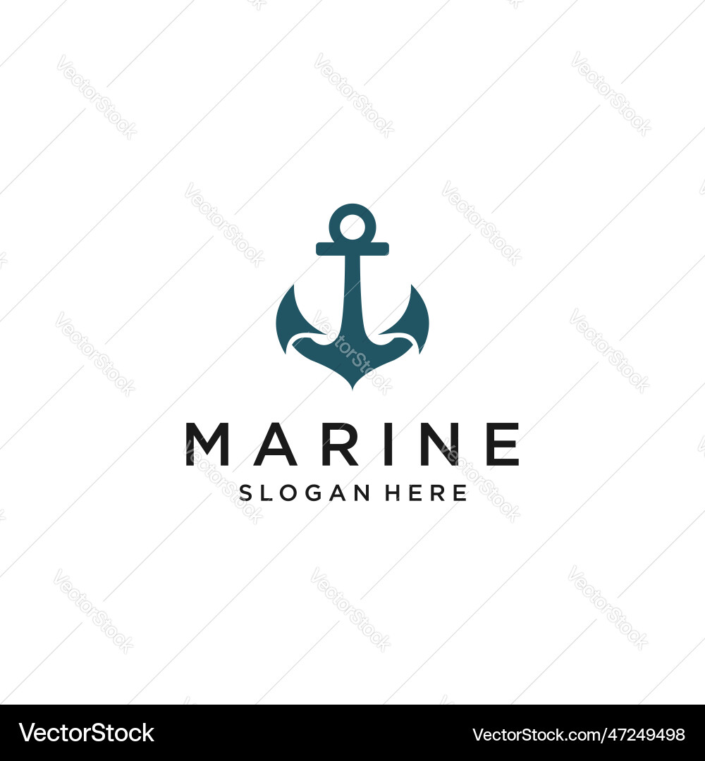 Cool anchor logo designs inspiration premium Vector Image