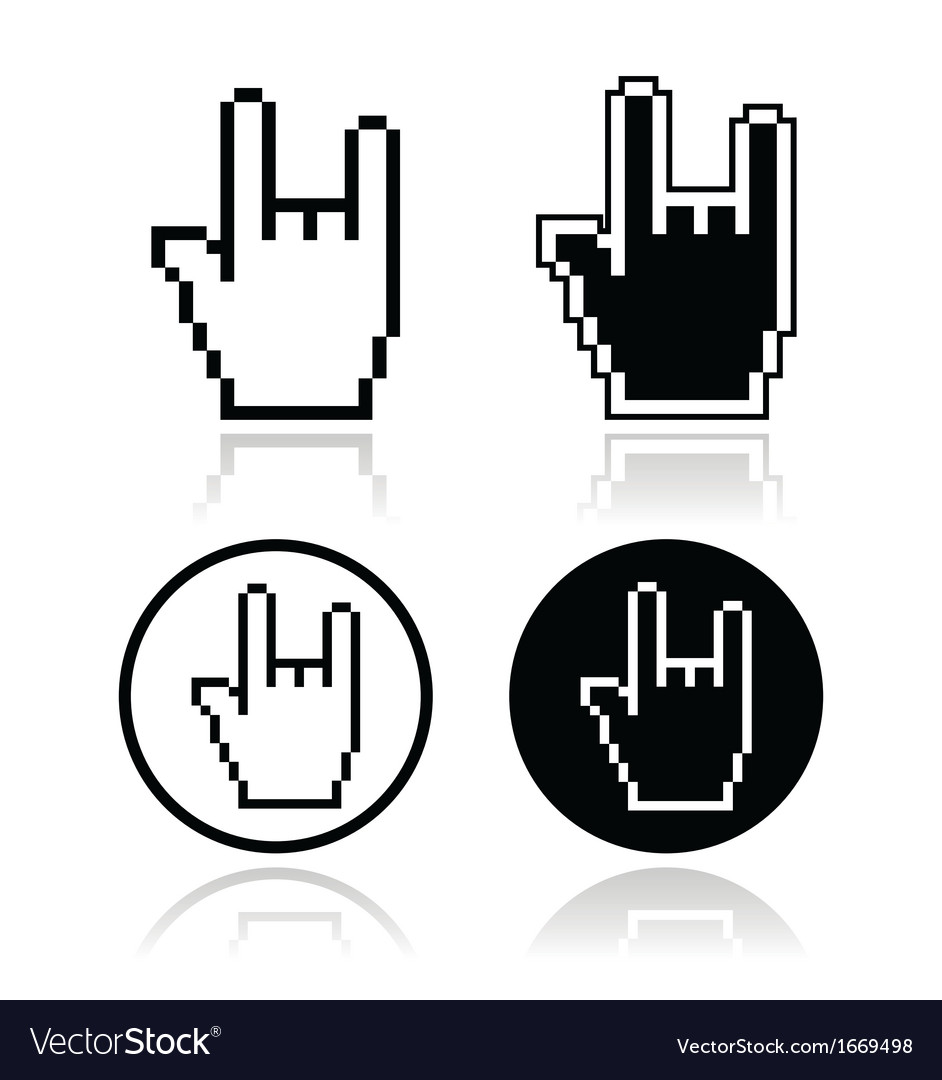 Rock Hand cursor – Custom Cursor