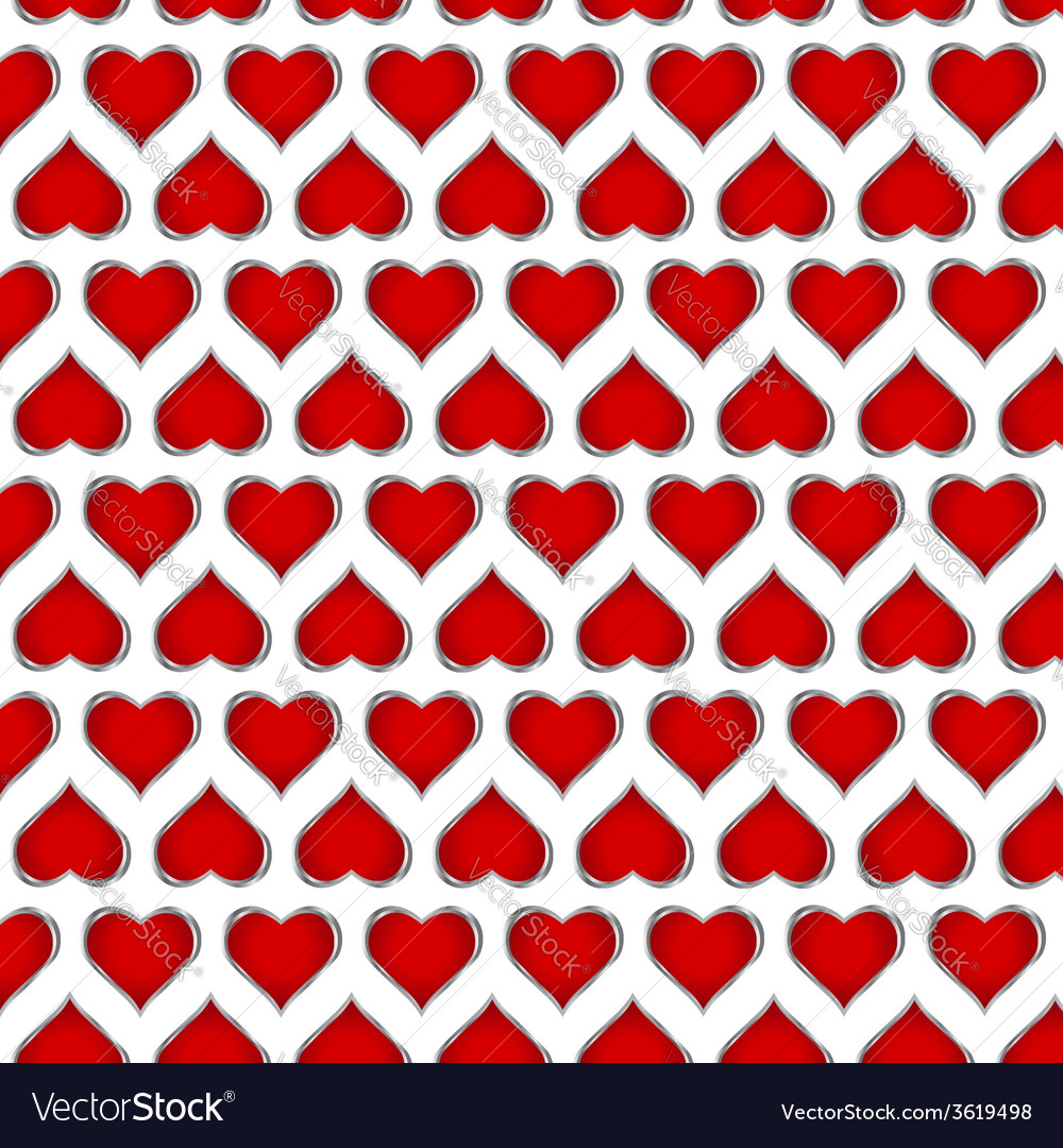 Red Heart Pattern Background