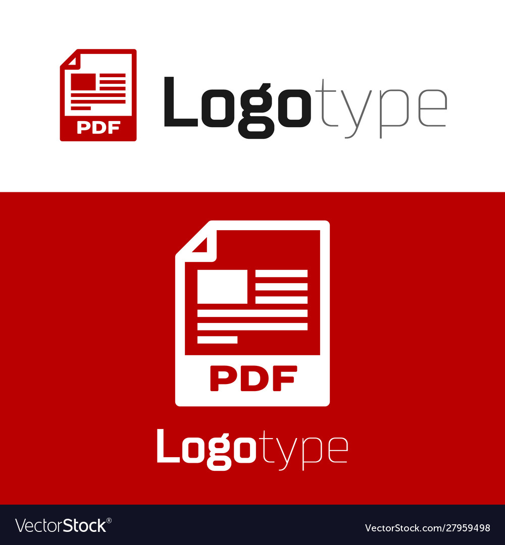 Red pdf file document download button icon