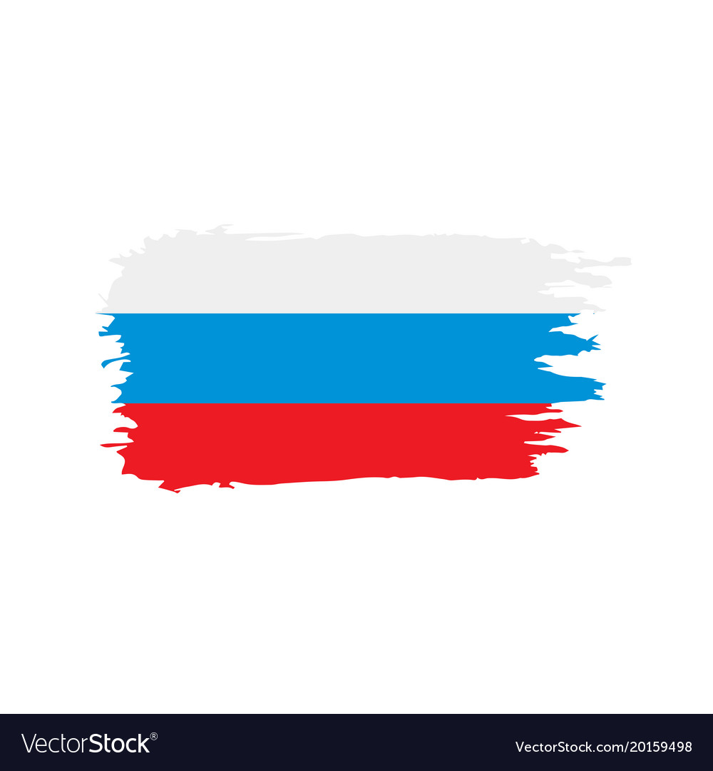 Russian flag graphic Royalty Free Vector Image