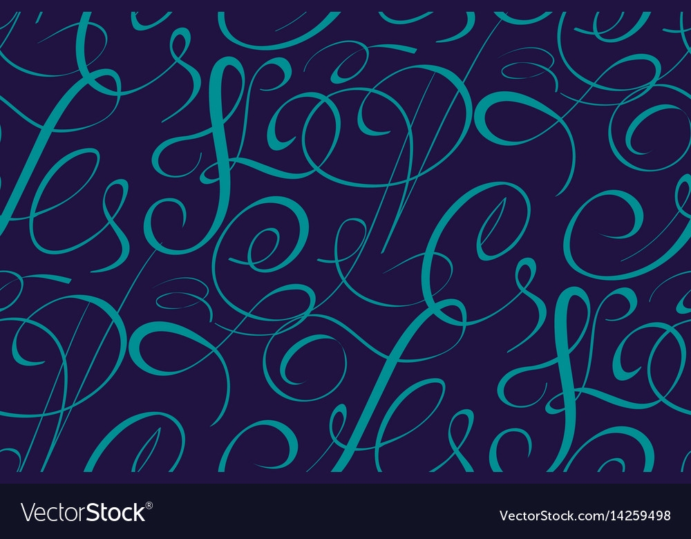 Vintage Script Pattern