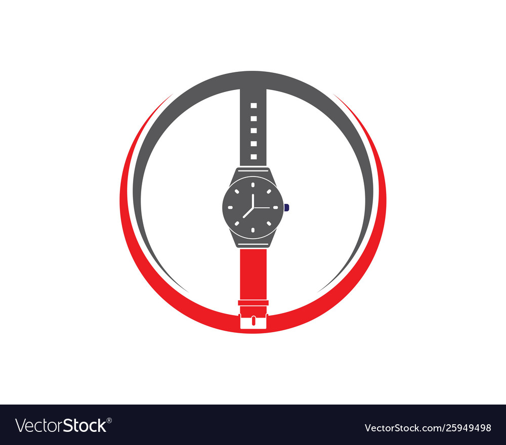 Wristwatch icon template design